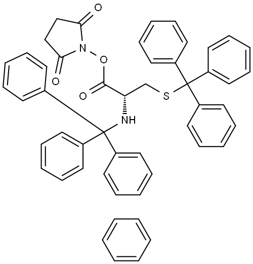 TRT-CYS(TRT)-OSU BENZENE Struktur