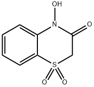 3,4-Dihydro-4-hydroxy-3-oxo-2H-1,4-benzothiazine 1,1-dioxide Struktur