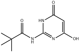 Propanamide, N-(1,4-dihydro-6-hydroxy-4-oxo-2-pyrimidinyl)-2,2-dimethyl- (9CI) Struktur