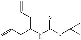 Carbamic acid, [1-(2-propenyl)-3-butenyl]-, 1,1-dimethylethyl ester (9CI) Struktur