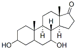 3,7-dihydroxyandrostan-17-one Struktur