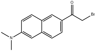 6-BROMOACETYL-2-DIMETHYLAMINONAPHTHALENE Struktur