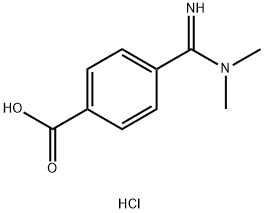 4-[(diMethylaMino)iMinoMethyl] benzoic aicd HCL Struktur