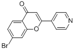 7-BROMO-2-(PYRIDIN-4-YL)-4H-CHROMEN-4-ONE Struktur