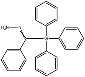 Triphenylsilyl(phenyl) ketone hydrazone Struktur