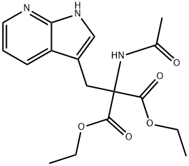 Ethyl α-Acetamido-α-carbethoxy-β-(7-aza-3-indolyl)propionate Struktur