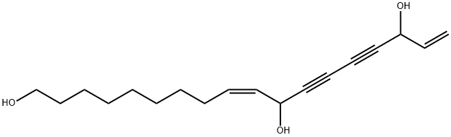 9,17-Octadecadiene-12,14-diyne-1,11,16-triol Struktur