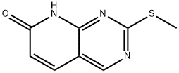 2-(Methylthio)pyrido[2,3-d]pyrimidin-7(8H)-one Struktur