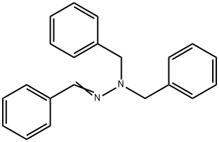 1,1-Dibenzyl-2-benzylidenehydrazine Struktur