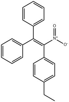 2,2-Diphenyl-1-(p-ethylphenyl)-1-nitroethene Struktur