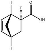 Bicyclo[2.2.1]hept-5-ene-2-carboxylic acid, 2-fluoro-, (1R,2R,4R)- (9CI) Struktur