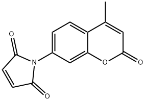 N-(4-Methylumbelliferyl)-maleinimid Struktur