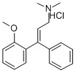 1-(o-Anisyl)-1-phenyl-3-dimethylaminoprop-1-ene hydrochloride Struktur