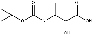 Butanoic acid, 3-[[(1,1-dimethylethoxy)carbonyl]amino]-2-hydroxy- (9CI) Struktur