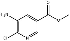 5-Amino-6-chloro-3-pyridinecarboxylic acid methyl ester Struktur