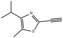 Thiazole, 2-ethynyl-5-methyl-4-(1-methylethyl)- (9CI) Struktur