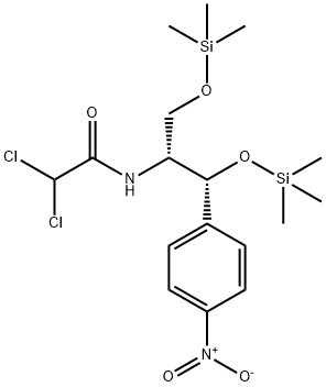 O,O-Bis(trimethylsilyl)chloramphenicol Struktur