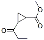 Cyclopropanecarboxylic acid, 2-(1-oxopropyl)-, methyl ester (9CI) Struktur