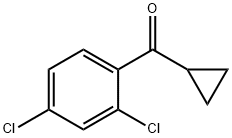 CYCLOPROPYL 2,4-DICHLOROPHENYL KETONE Struktur