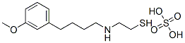 2-[4-(m-Methoxyphenyl)butyl]aminoethanethiol sulfate Struktur