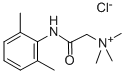 2-[(2,6-DIMETHYLPHENYL)AMINO]-N,N,N-TRIMETHYL-2-OXOETHANAMINIUM CL Struktur