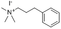 AMMONIUM, TRIMETHYL(3-PHENYLPROPYL)-, IODIDE Struktur