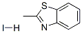 Benzothiazole, 2-methyl-, hydriodide (9CI) Struktur