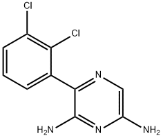 2,6-DIAMINO-3-(2,3-DICHLOROPHENYL)-PYRAZINE Struktur