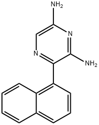 2,6-DIAMINO-3(1-NAPHTHALENYL)-PYRAZINE Struktur