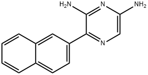 2,6-DIAMINO-3-(2-NAPHTHALENYL)-PYRAZINE Struktur