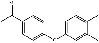 1-(4-(3,4-Dimethylphenoxy)phenyl)ethanone Struktur