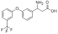 3-AMINO-3-(3-[3-(TRIFLUOROMETHYL)PHENOXY]PHENYL)PROPANOIC ACID Struktur