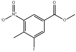 3-IODO-4-METHYL-5-NITROMETHYL BENZOATE Struktur