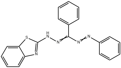 5-(2-BENZOTHIAZOLYL)-1,3-DIPHENYLFORMAZAN Struktur