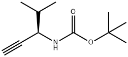 Carbamic acid, [(1R)-1-(1-methylethyl)-2-propynyl]-, 1,1-dimethylethyl ester Struktur