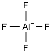 tetrafluoroaluminate Struktur