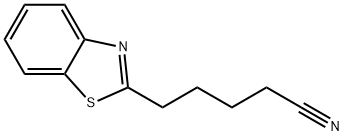 2-Benzothiazolevaleronitrile(8CI) Struktur