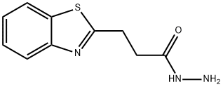 2-Benzothiazolepropionicacid,hydrazide(8CI) Struktur