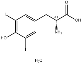 H-D-TYR(3,5-I2)-OH H2O Struktur