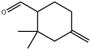 Cyclohexanecarboxaldehyde, 2,2-dimethyl-4-methylene- (9CI) Struktur