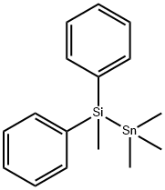 TRIMETHYLSTANNYLMETHYLDIPHENYLSILAN Struktur