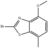 2-BROMO-4-METHOXY-7-METHYLBENZOTHIAZOLE Struktur