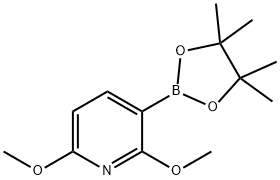 2,6-DIMETHOXY-3-(4,4,5,5-TETRAMETHYL-1,3,2-DIOXABOROLAN-2-YL)PYRIDINE Struktur