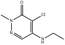 3(2H)-Pyridazinone,  4-chloro-5-(ethylamino)-2-methyl- Struktur