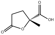 (R)-2-Methyl-5-oxo-tetrahydrofurane-2-carboxylicacid Struktur