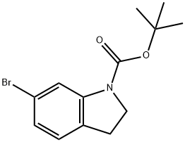 6-BROMO-2,3-DIHYDRO-INDOLE-1-CARBOXYLIC ACID TERT-BUTYL ESTER Structure