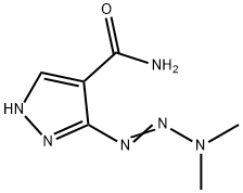 1H-Pyrazole-4-carboxamide, 3-(3,3-dimethyl-1-triazenyl)- Struktur