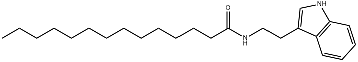 myristoyl tryptamine Struktur