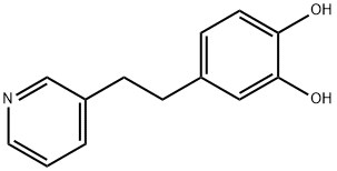 1,2-Benzenediol, 4-[2-(3-pyridinyl)ethyl]- (9CI) Struktur