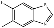 Benzothiazole, 6-fluoro-5-methyl- (9CI) Struktur